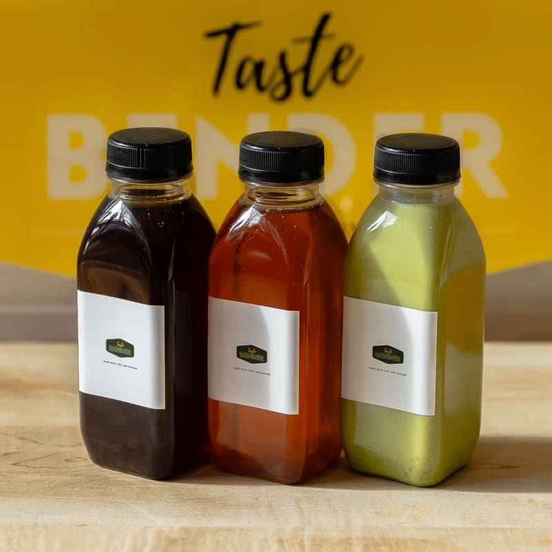 Three Taste Bender bottled drinks